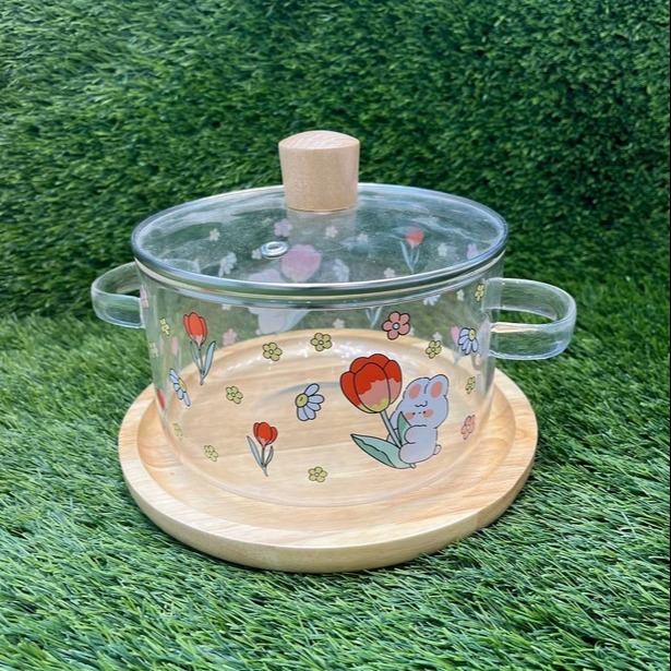 قابلمه پیرکس طرح دار وارداتی اصل