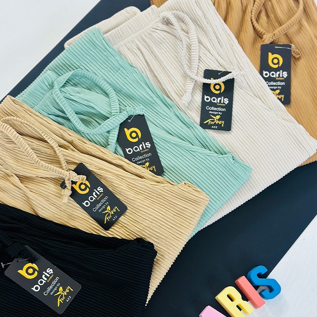 شلوار زنانه پلیسه میکس  محصول باریش گلدن ترکی ...