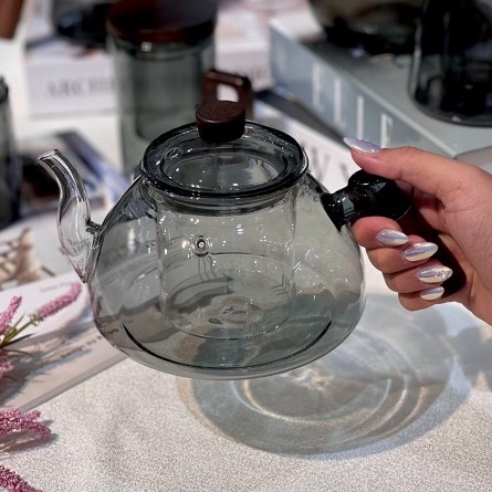 قوری و دمنوش ساز پیرکس دودی IMAR وارداتی اورج ...